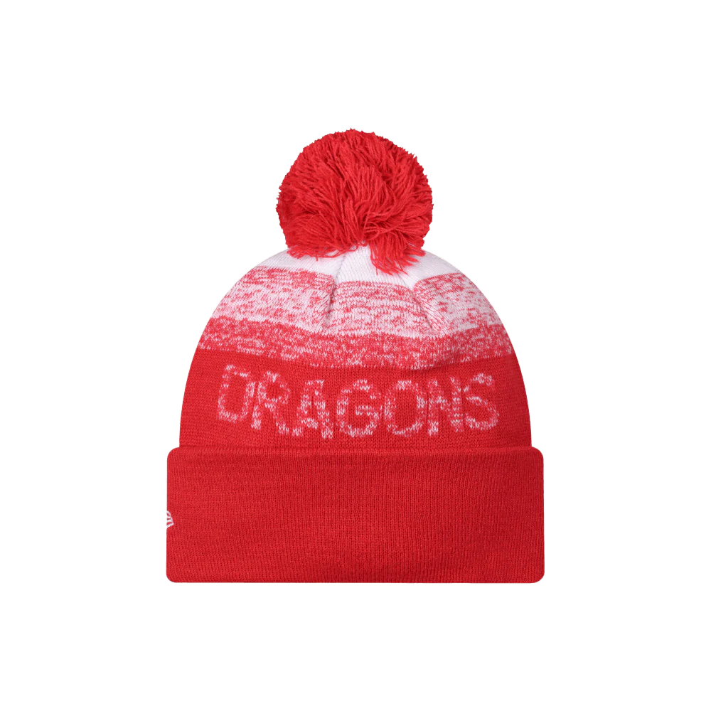 New Era Dragons Ombre Marl Pom Knit